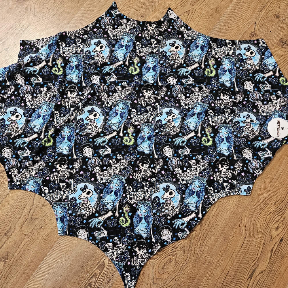 Kids One Piece with Blue and Black Cartoon Print